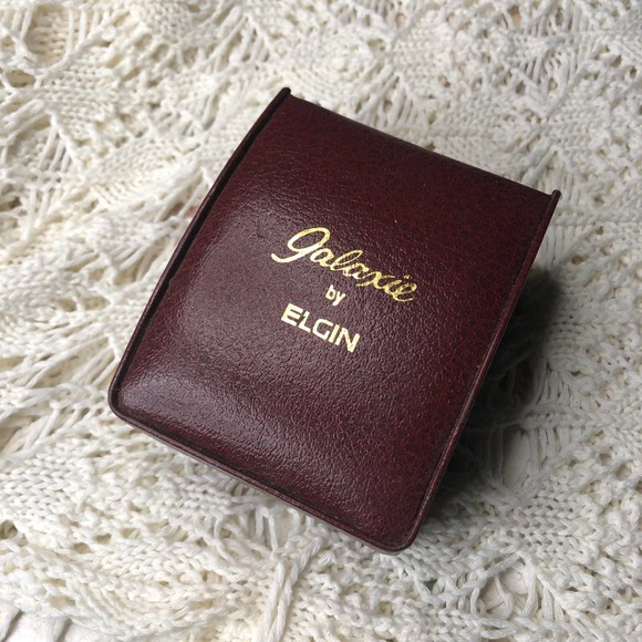 Vintage Galaxie by Elgin Ladies Original Watch Display Storage Box Case - Picture 2 of 14